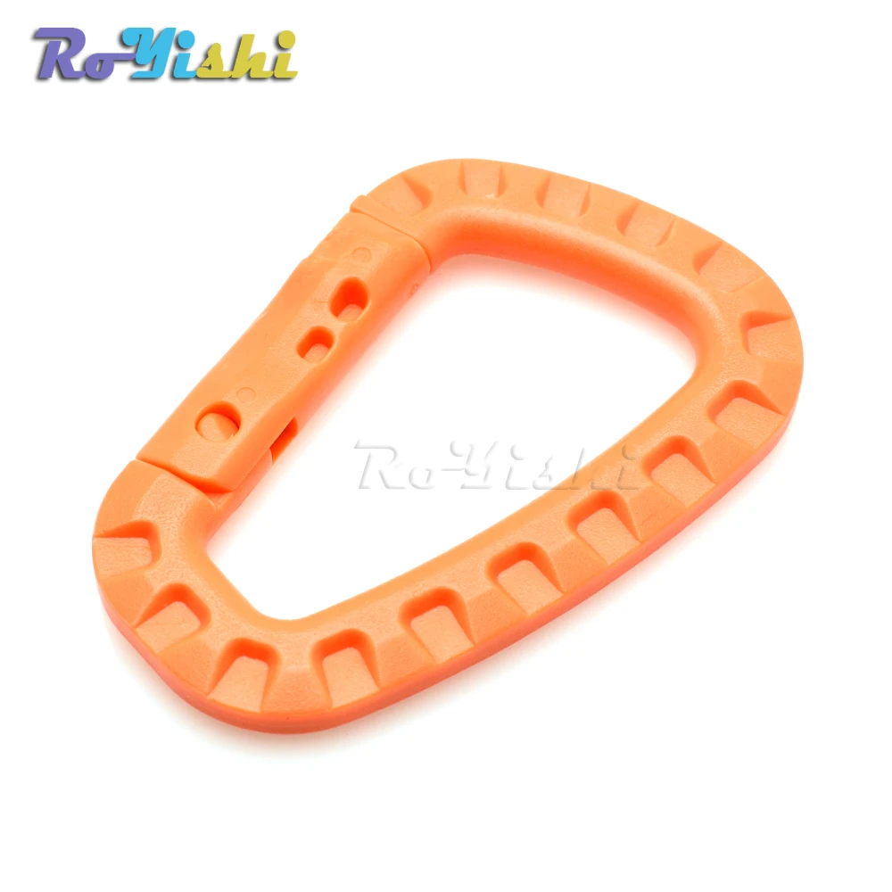 2 шт./упак. D образная Пряжка для альпинизма защелкивающийся карабин из пластика и