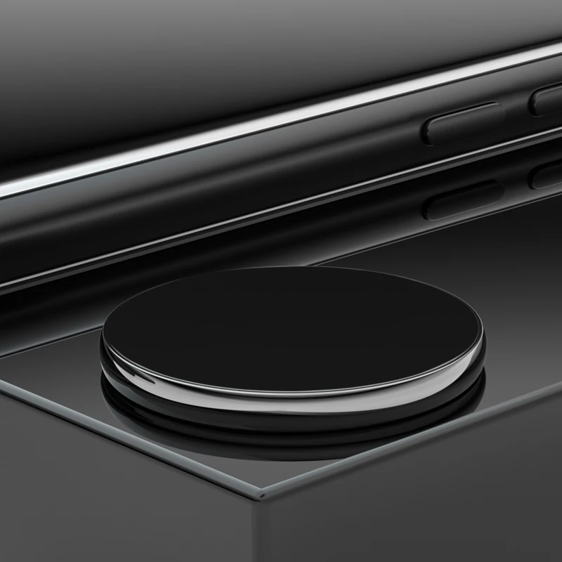 Черный IHaitun магнитный держатель для мобильного телефона Подставка для iPhone XS MAX XR Автомобильный держатель для телефона Подставка для планшета для Xiaomi samsung настенная плоская палка - Цвет: Черный