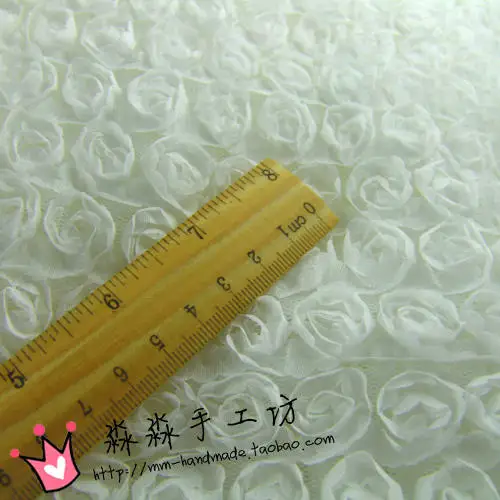 Чистый белый бутон шелковая марля одежда Сделай Сам стерео цветок маленькая Роза