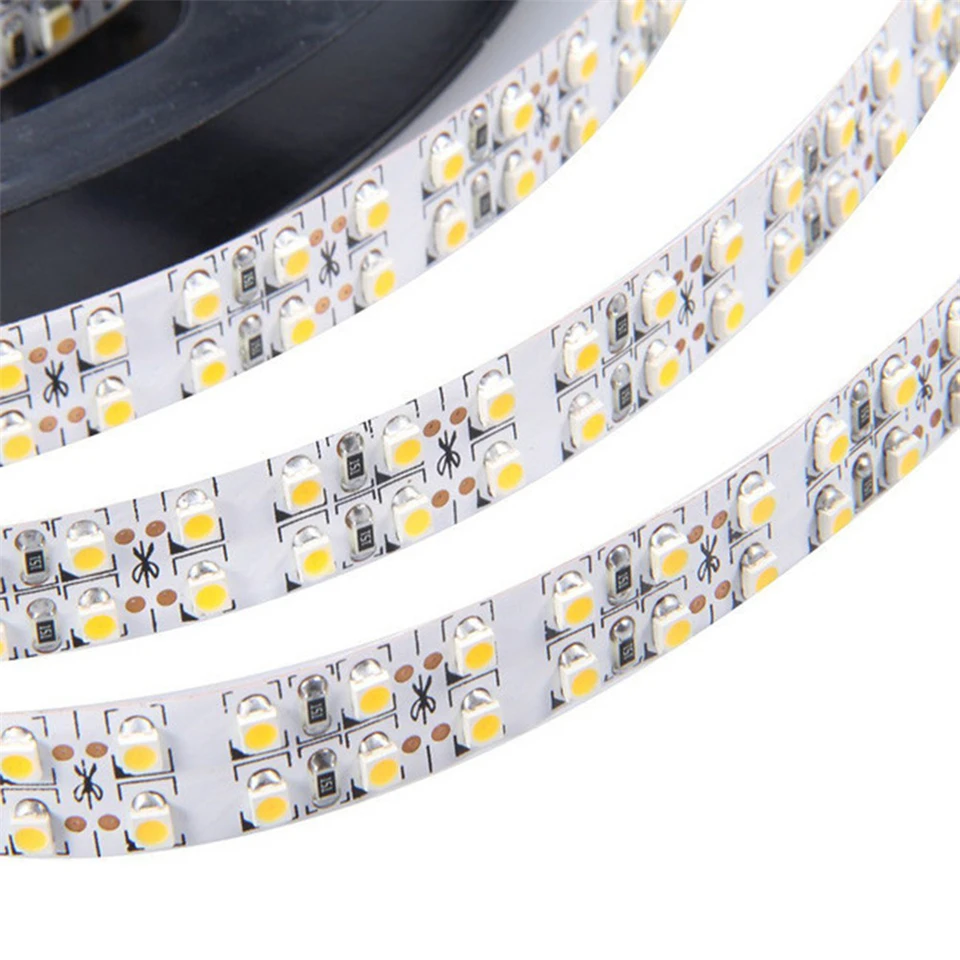 Rgb светодиодный DC12V 3528 полосы Двухрядные 240 s/m гибкий свет IP67 Водонепроницаемый 1200