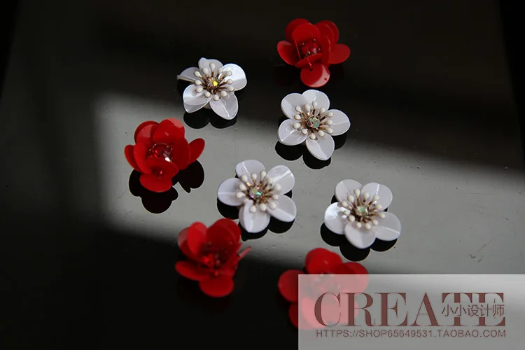 3D нашивки со стразами и бисером ручной работы 4 шт. милый патч с блестками