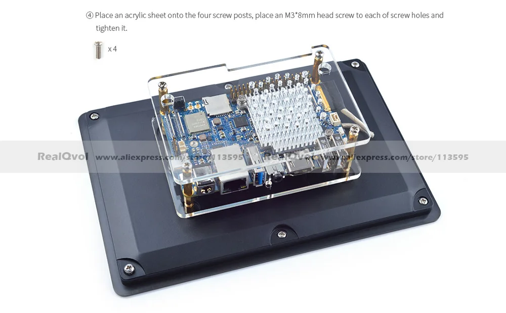 FriendlyARM 7 дюймов eDP ЖК-дисплей Дисплей с Кепки-Touch HD702E Разрешение 800x1280 Поддержка высокого разрешения Android lubuntu NanoPC-T4