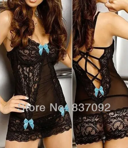 Черное сексуальное нижнее белье больших размеров S M L XL XXL XXXL XXXXL 2XL Женская сорочка