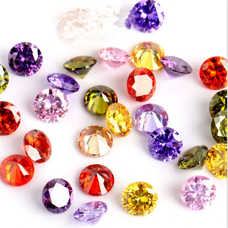 10 шт./лот высококачественные Круглые Бусины Из фианита класса ААА для