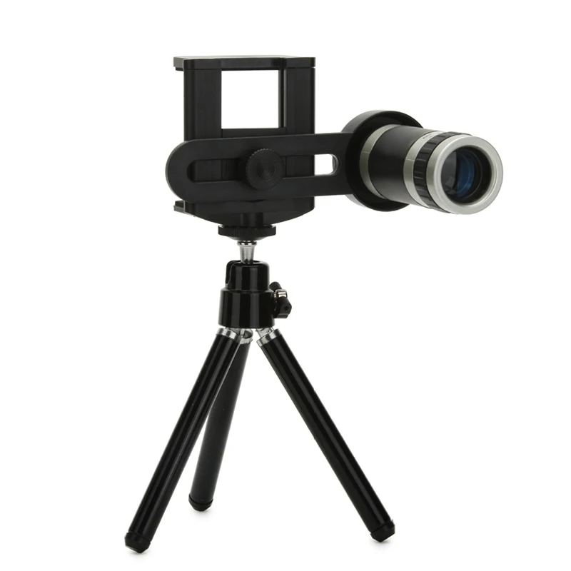 2Pcs Universal HD 8X Focus Telephoto Telescope Lens for Samsung Galaxy S7 S8 EDGE+Tripod Clip SmartPhone Camera Phone zoom Lenes | Мобильные
