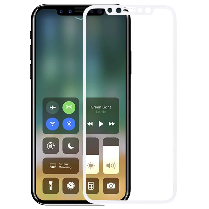 Zerosky защита для экрана из углеродного волокна с круглыми мягкими краями 3D iPhone X