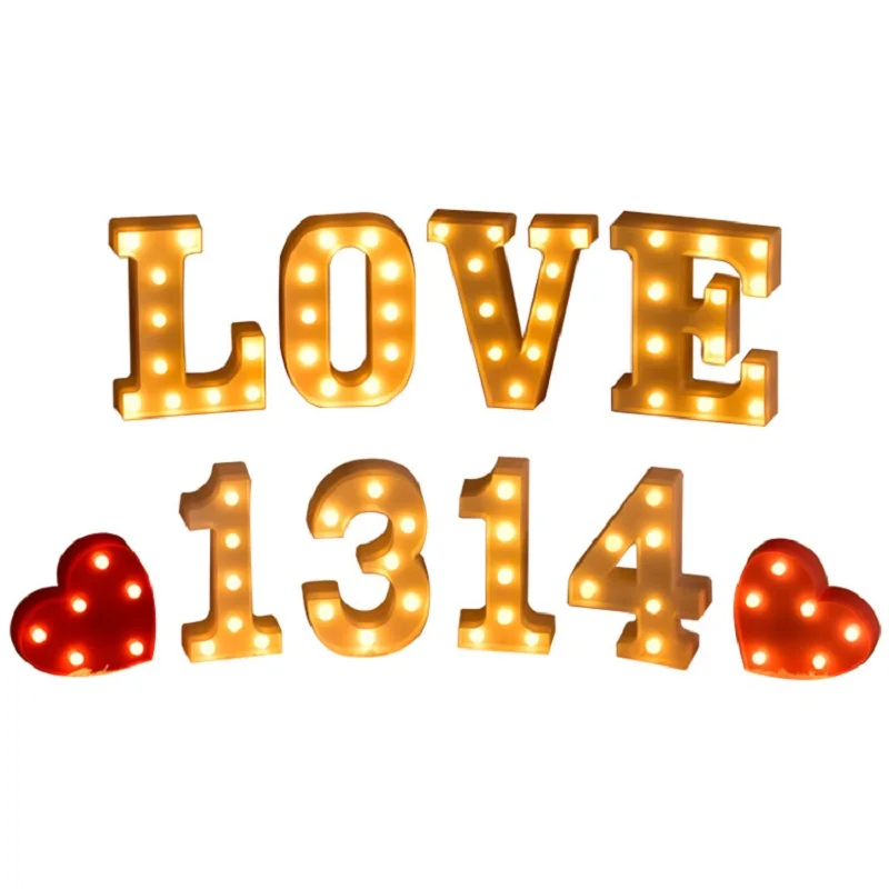 Пластиковая маркировочная Буква A Промышленная винтажный стиль светящаяся буква