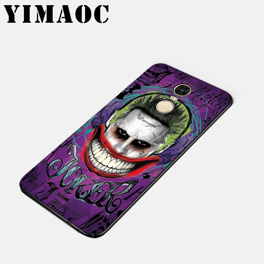 YIMAOC Джокер Отряд Самоубийц Мягкий силиконовый чехол для Xiao mi Red 6 Note 4X 4A 5A 5 Plus A1 A2 Pro