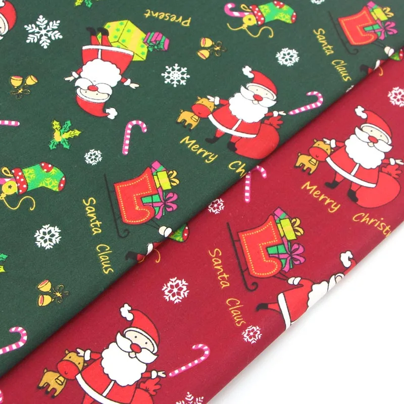 40x50cm Christmas Series Cotton Fabric Diy Sewing Quilting Doll Kid Cloth Handmade Needlework Material Telas To Patchwork D20 | Дом и сад