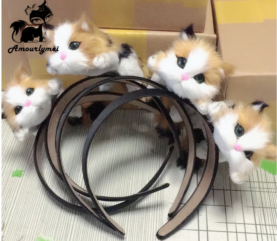 Лидер продаж японский стиль Mori Girl Лолита Kawaii кошачья голова повязки для волос вечерние головные уборы орнамент обруч для волос аксессуары
