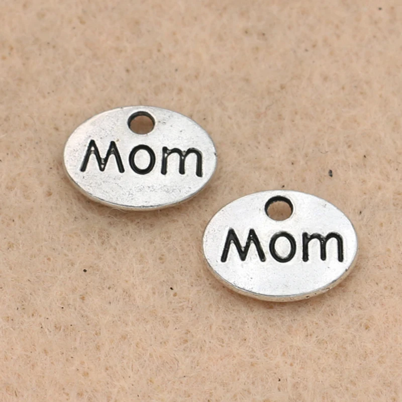 Подвески для мам с античным посеребренным покрытием 20 шт. ювелирные аксессуары