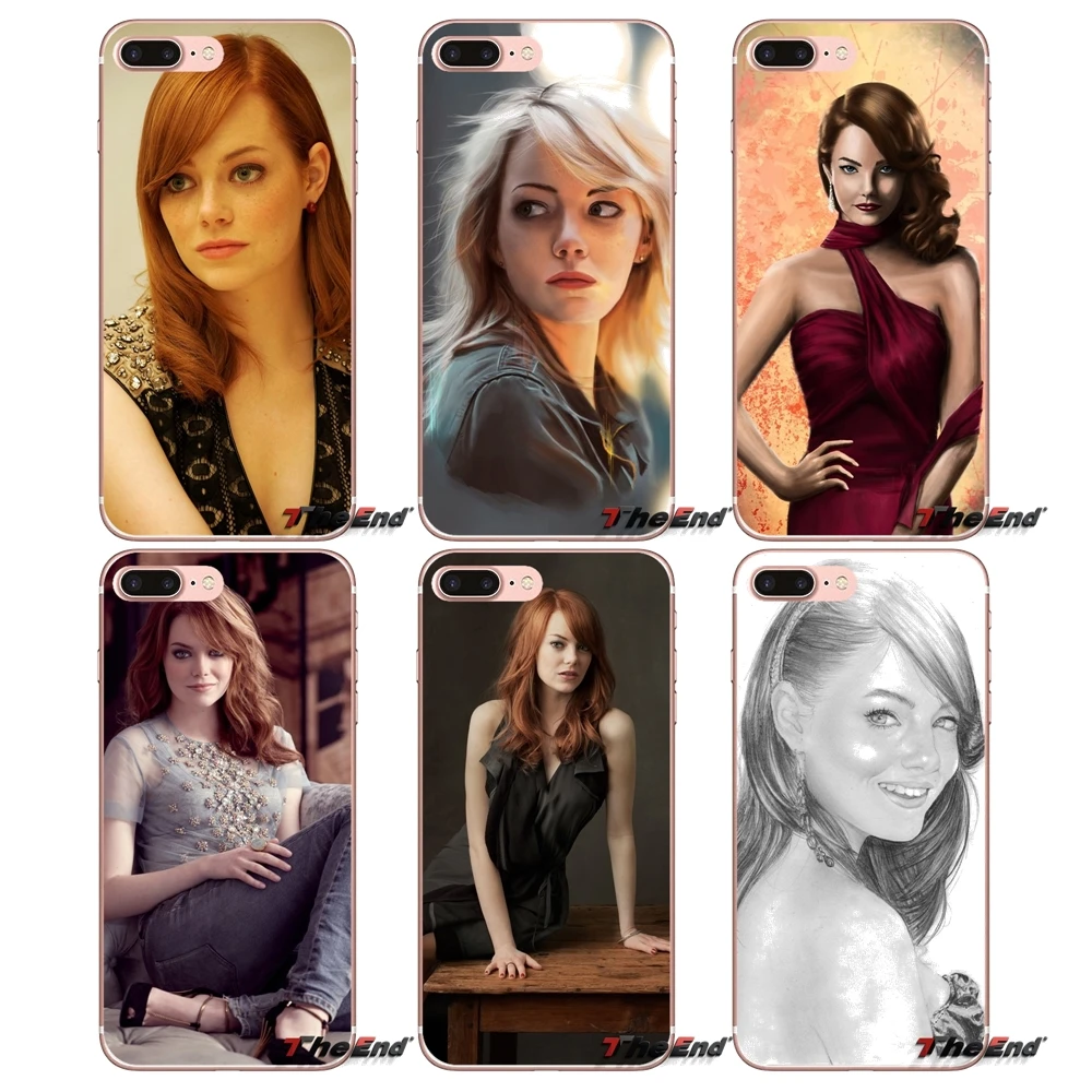 Emma Stone images Fan для iPhone X 4 4S 5 5S 5C SE 6 6S 7 8 Plus Samsung Galaxy J1 J3 J5 J7 A3 A5 2016 2017 TPU Чехлы | Мобильные