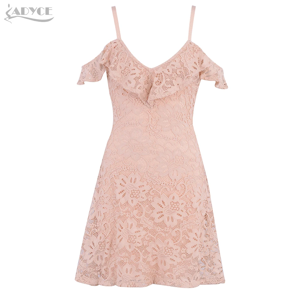 Adyce 2019 новое летнее женское Бандажное Платье Vestidos сексуальное кружевное платье