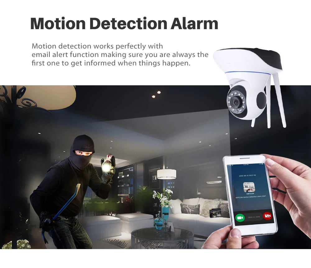 Домашний Беспроводной CCTV безопасности HD 1080P IP камера PTZ ONVIF инфракрасный ночное