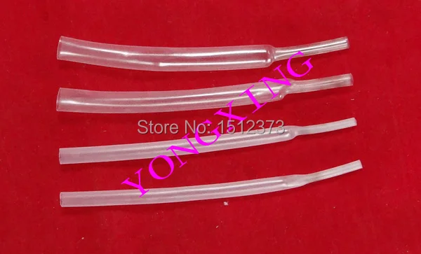 Прозрачные термоусадочные трубки 2 м/лот 1 5 мм доля 2:1 для проволочного кабеля |