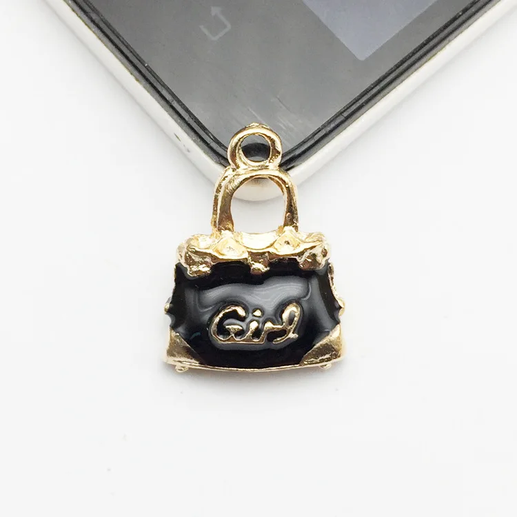 Корень 10 шт./упак. девушка мешок Эмаль Подвески сделай сам серьги для браслетов и