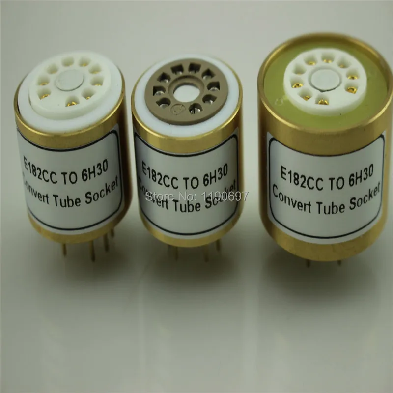 1 шт. E182CC (сверху) до 6H30 (снизу) 9Pin трубка DIY звуковая вакуумная адаптер розетка
