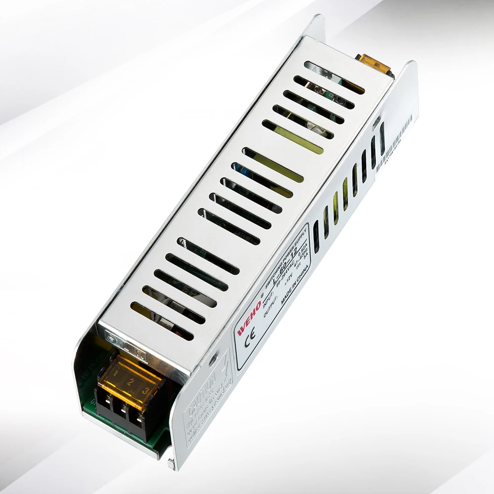 (L-60-12)12V 5A 60W Светодиодный драйвер ультратонкий импульсный источник питания AC DC
