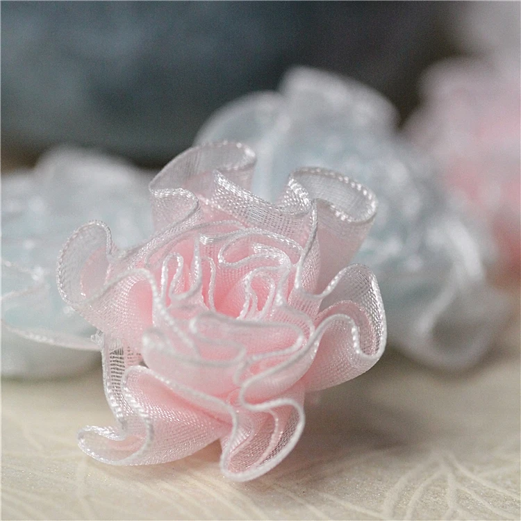 see chart 6pcs Sewing Accessories Tulle Lace Flower Patch Applique Clothes Decoration Latest Lace Material Patches Clothing Stickers RT24 - Цвет: see chart