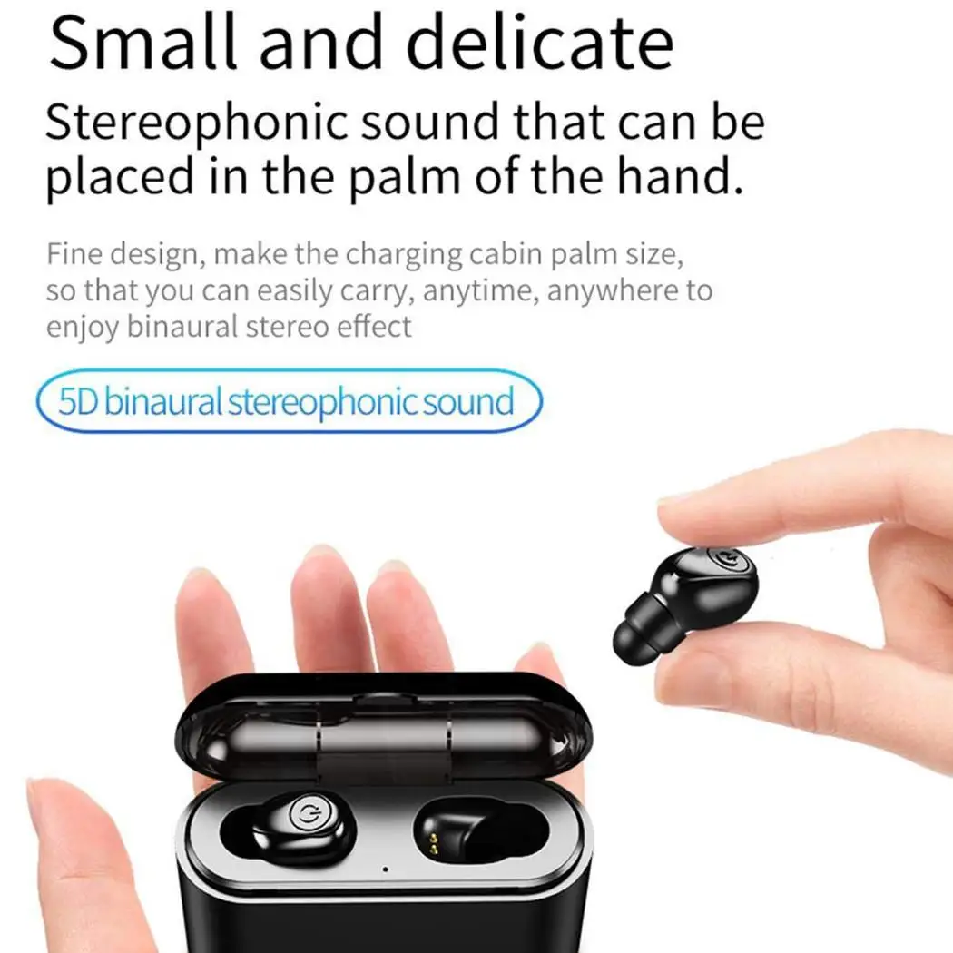 X8s Bluetooth 5.0 Earphones TWS Wireless Headset Bass Stereo Earphone with 2200 mAh Charger Box Mic for All Phone | Электроника