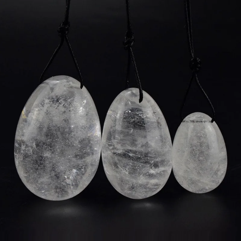 White crystal Несколько материалов Йони набор яиц для массажа женщин Кегеля Тренажер Вагинальные мышцы подтяжки мяч Хрустальная роза яйца из кварца дропшиппинг - Цвет: White crystal