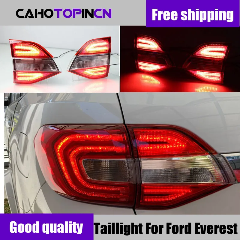 Хвост светильник для Ford Everest 2016 2017 2018 светодиодный фонарь задний отражатель