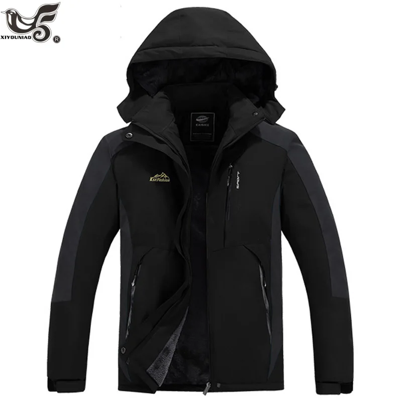 Зимнее пальто Мужская теплая ветровка куртки мужские военные меховые