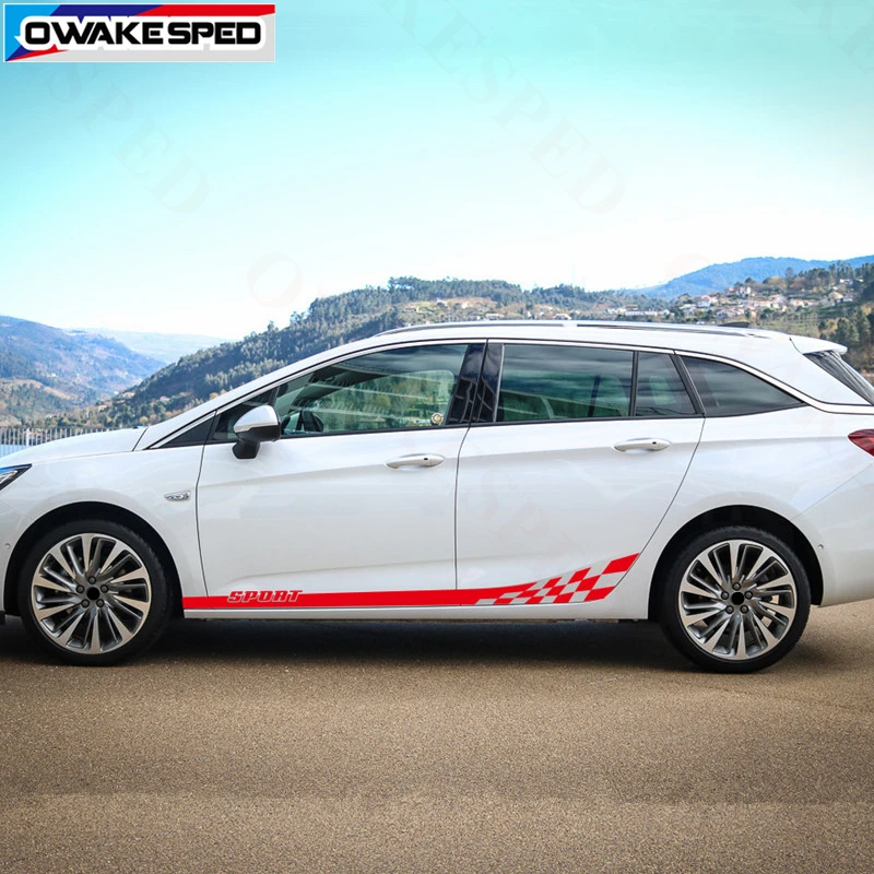 Спортивные полоски для автомобиля водонепроницаемые наклейки Opel Astra 2015 2018