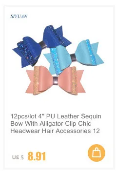 24 Цвет 4.3in роскошный блесток Bowknots 10 шт./лот женщина волос красивые банты женские Head Цветы для девушек, с большим бантом-аксессуар бабочка HDJ23