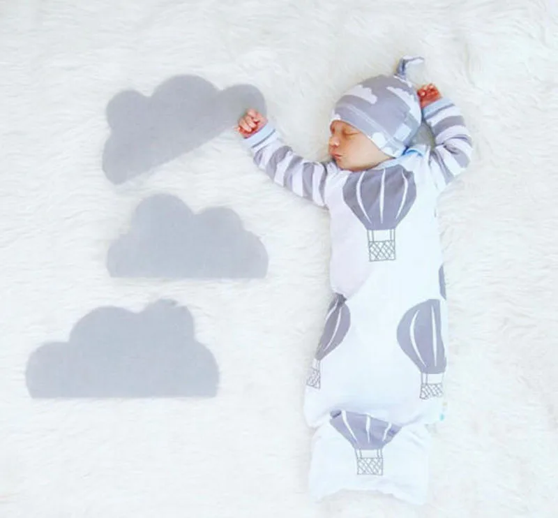 

Cotton Newborn Baby Infant Clothes Accessories Swaddle Wrap Sleeping Bags Sleeping Blanket Sleeping Bag+ Hat