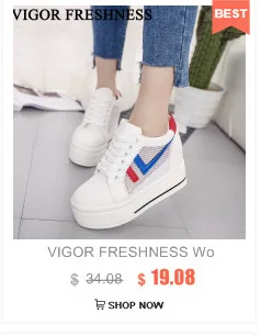 VIGOR/женские белые кроссовки на платформе; Теплая обувь на меху; женские зимние ботильоны; обувь, увеличивающая рост; обувь на танкетке из плюша; WY156
