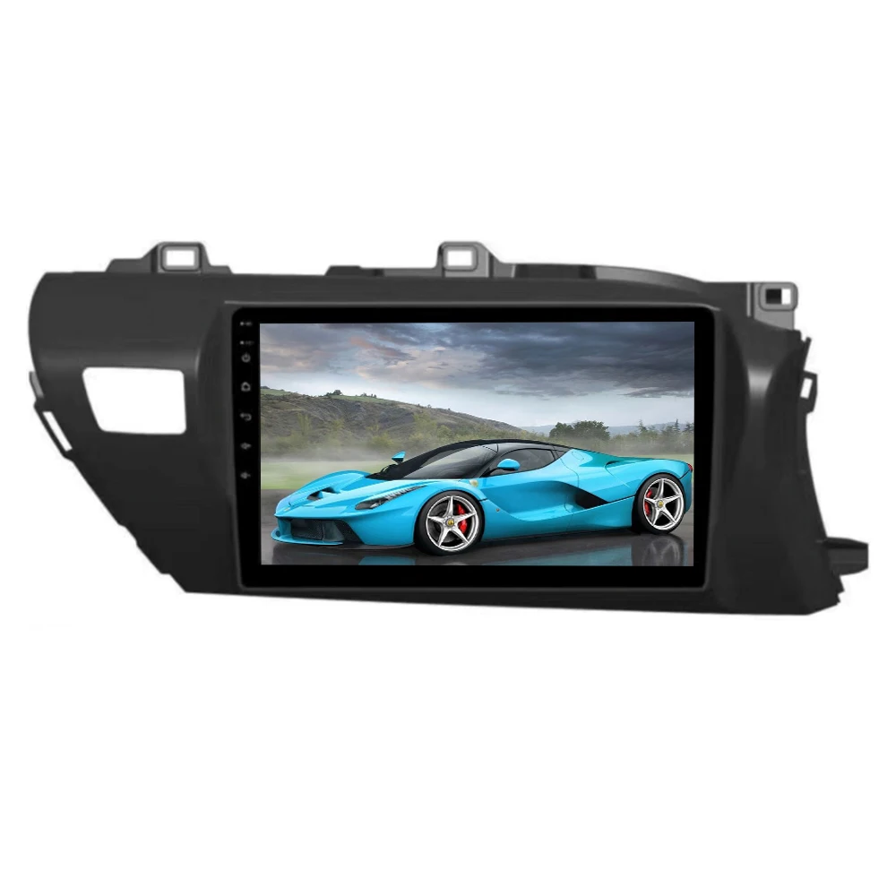 Sinosmart Автомобильный GPS навигатор радио для Toyota Hilux 2015 2016 2017 2018 2.5D IPS/QLED экран 8 ядер