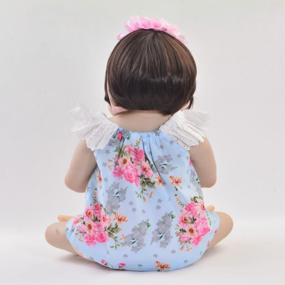 

KEIUMI Adorable 23Inch Reborn Baby Girl Dolls Full Body Silicone Realistic Princess Boneca Reborn Toddler Birthday XMAS Gifts