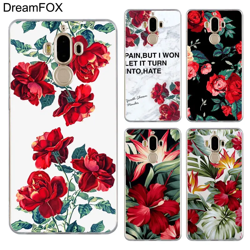 DREAMFOX M499 зеленые растения и цветы Мягкий силиконовый чехол из ТПУ для huawei mate Nova 2 9 10
