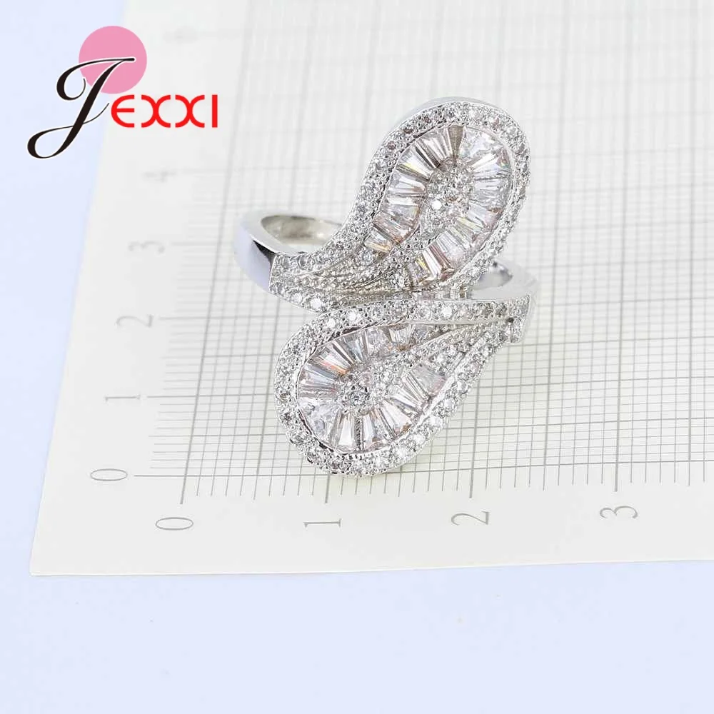 

New Fashion Wedding Accessories Sterling Silver 925 Rings For Women Finger Ring Jewellery Anel Bijouterie Bague Femme