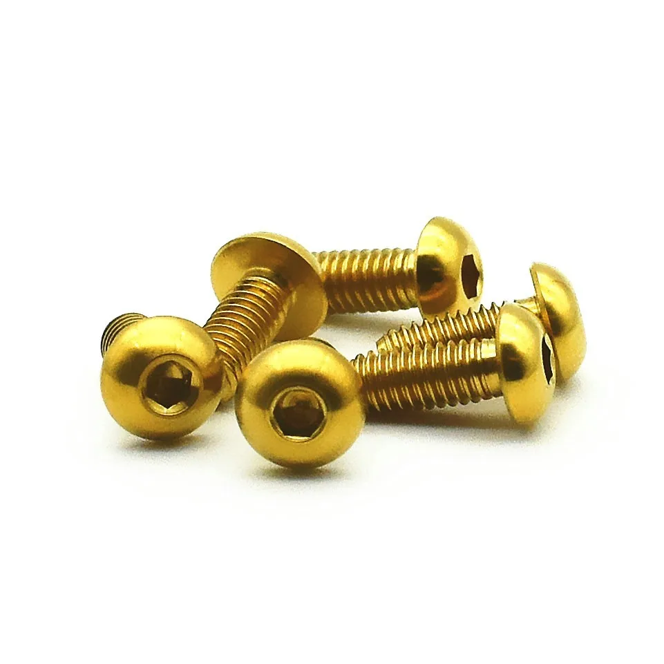 M4 Ti Болт SHIMANO XTR для верховой езды модифицированные винты M4x6/8/10/15/20 мм фермы во главе с внутренним шестигранником Титан винты Ti Застежка
