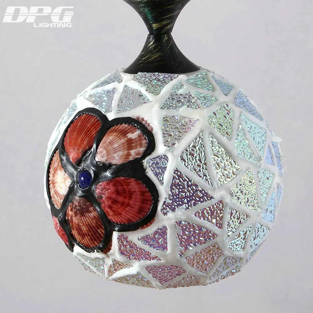 Современные Тиффани Стекло LED Открытый Подвесные Светильники лампы светильники