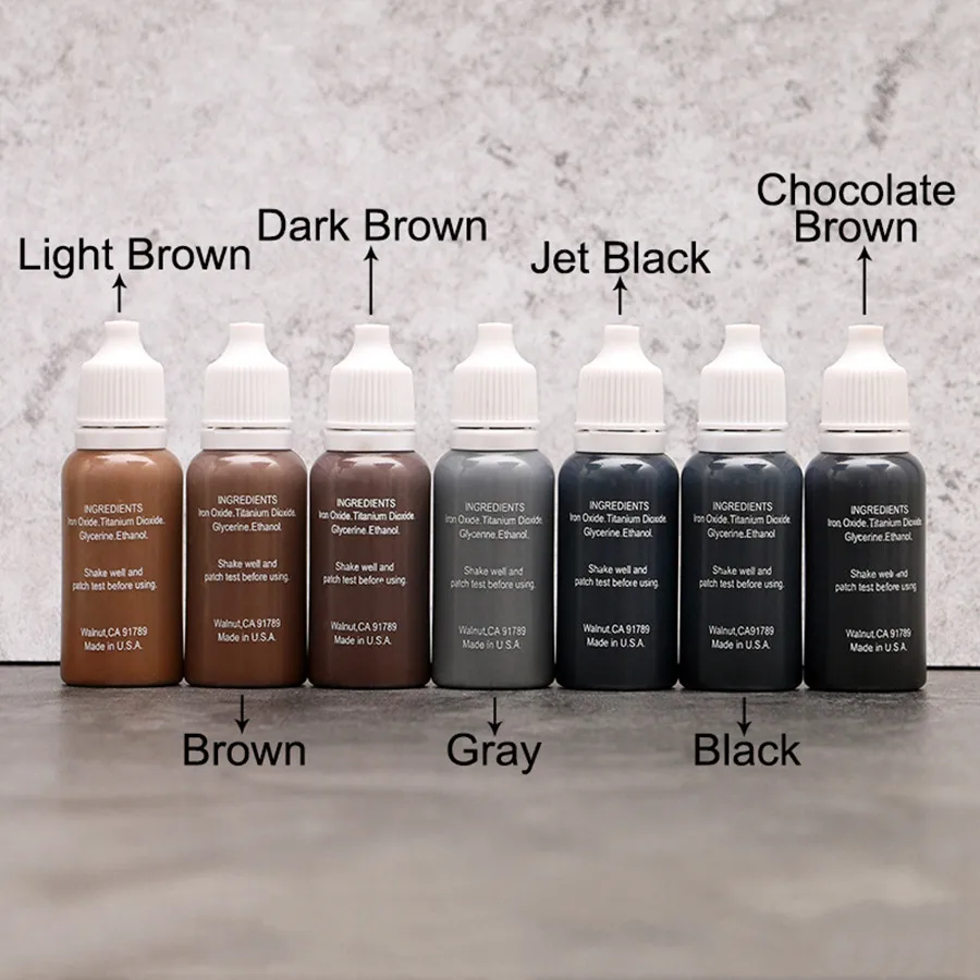 6 шт./упак. для бровей и подводки глаз губ постоянный пигмент перманентного