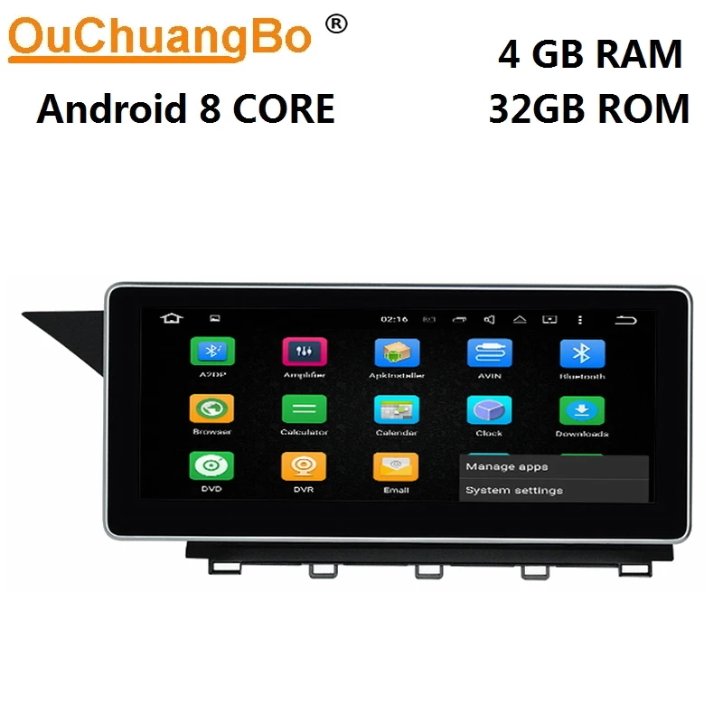 

ouchuangbo Android 9.0 radio gps audio player for Mercedes Benz GLK X204 2013 2014 with 10.25" 8 core 4GB+64GB