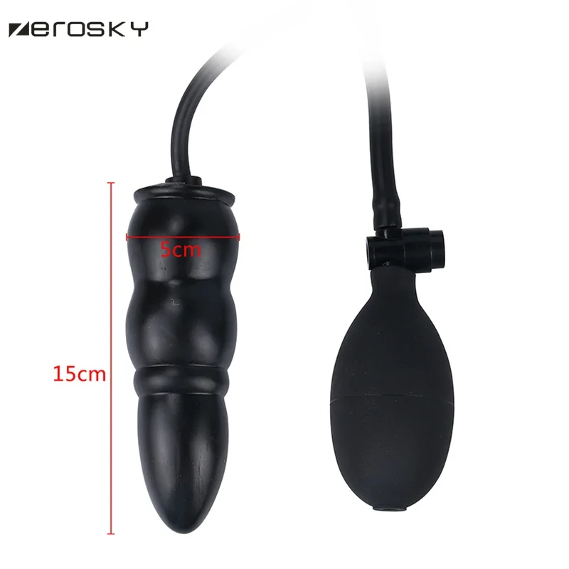 Надувной фаллоимитатор с насосом пластиковый пенис член анальные секс-игрушки