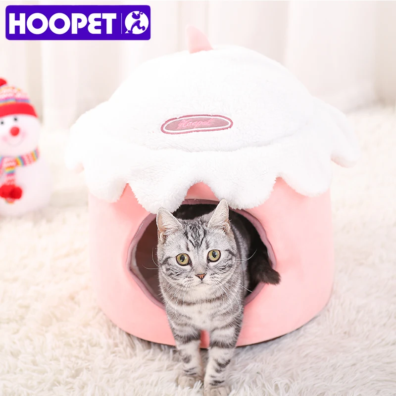 Лежанки для домашних животных HOOPET удобная мягкая кровать сна кошек подушка