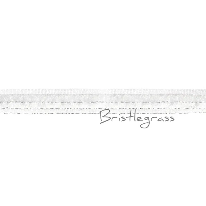BRISTLEGRASS 5 двор Серебряный блеск оборками трепал лоскутное кружевной отделкой