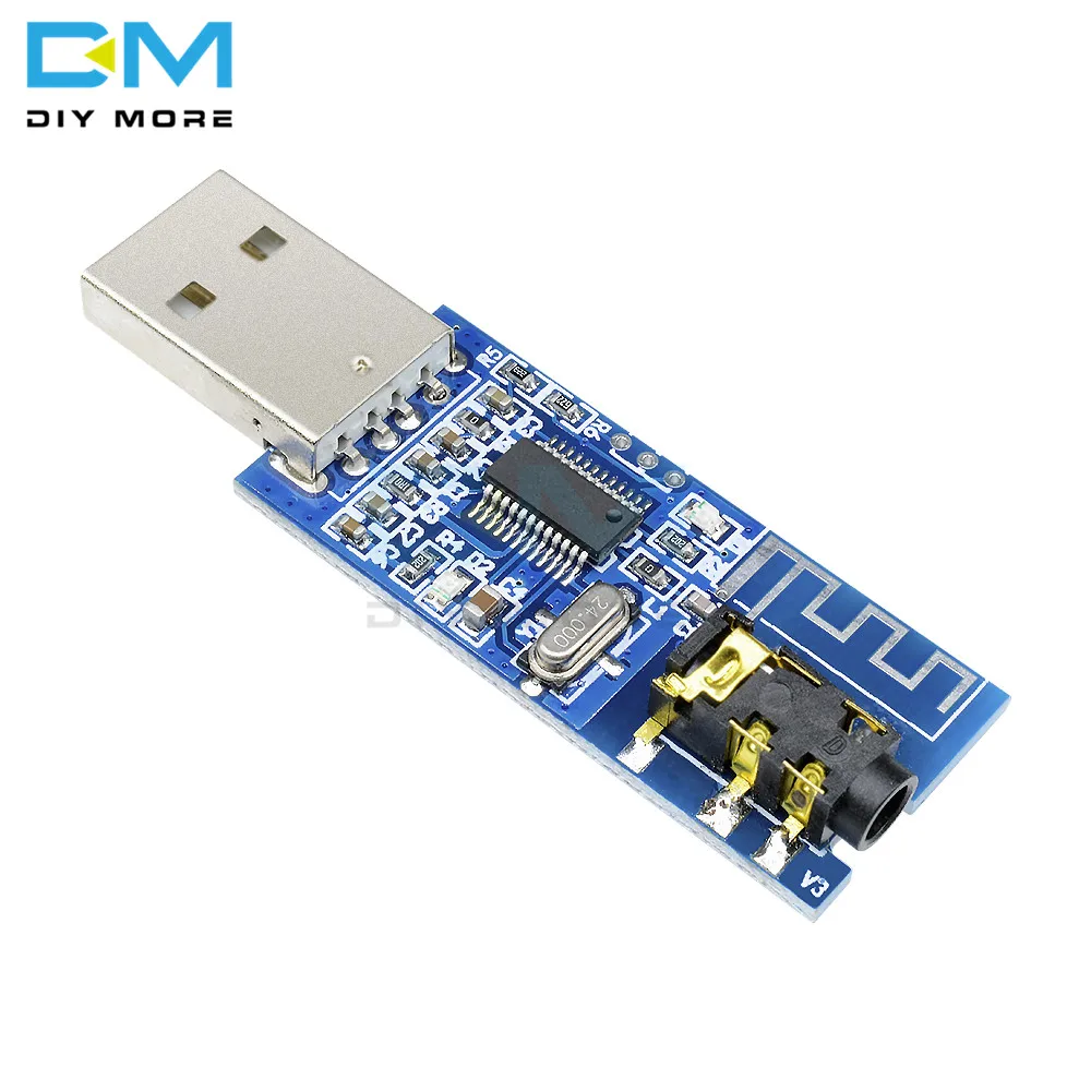 USB Bluetooth 4 0 аудио приемник беспроводной модуль голосовой плеер со светодиодной