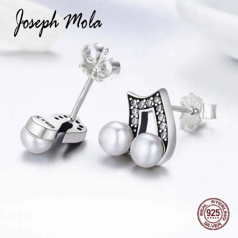 Joseph Mola 925 Стерлинговое Серебро Асимметричный музыкальный символ изысканный