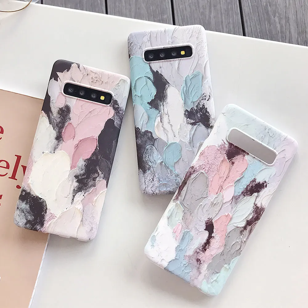 KISSCASE Phone Case For Samsung A50 A70 A30 A90 Luminous Dyed Painting Cases J7 2017 EU Hard PC Back Covers Fundas |