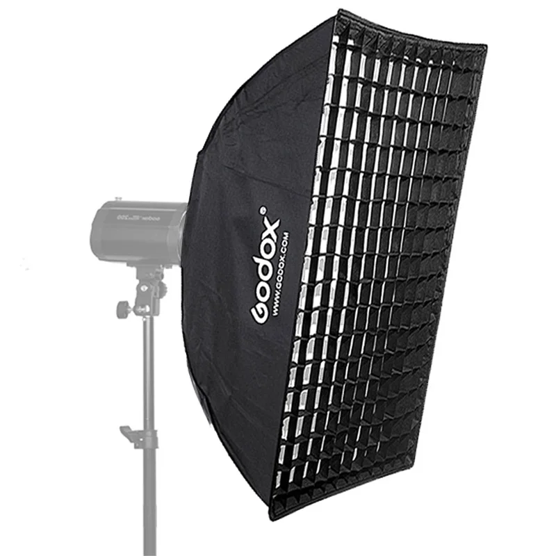 Godox 80 см * 120 полоса улей сотовая сетка софтбокс с креплением для Bowens студия