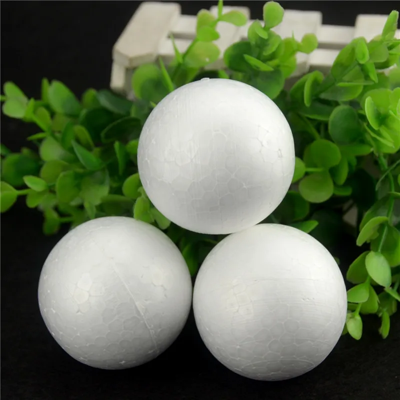 Новые белые шары для поделок из пенополистирола 10 шт./лот 70 мм|balls for|ball whiteball ball |