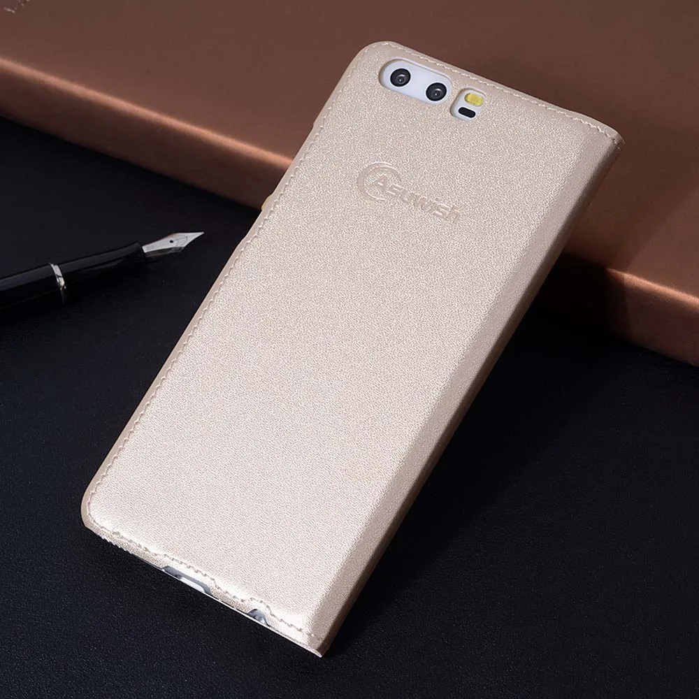 Asuwish Флип кожаный чехол корпус для huawei P10 plus p10 P10plus P 10 телефона Обложка Тонкий