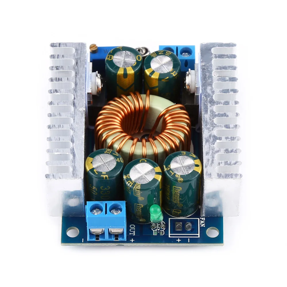 DC-DC понижающий модуль Преобразователь 4 5 V-30V до 0 8 V-12V 100W 12A понижающего напряжения
