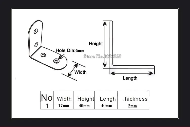 10 шт./Лот металлические угловые кронштейны для мебели 40 х40 мм|furniture corner bracket|stainless